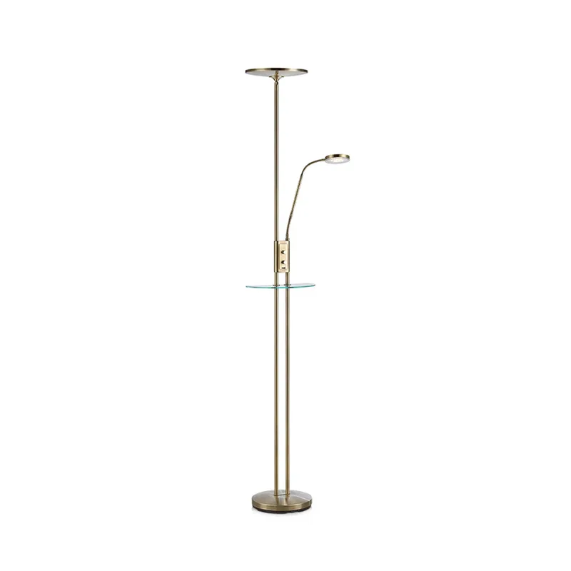 Friend 2 Lampadaire Uplight USB Antique Laiton de Markslöjd – photo produit