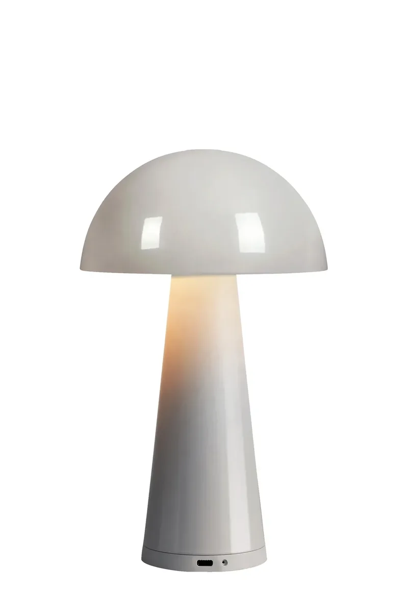 Fungi Wiederaufladbar Pilzlampe Greige fra Markslöjd – produktbillede