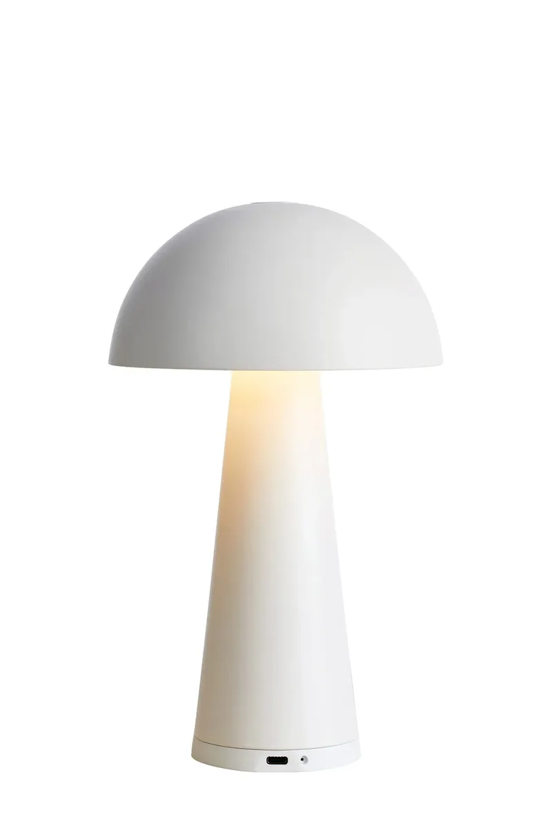 Fungi Wiederaufladbar Pilzlampe Weiß von Markslöjd – Produktfoto