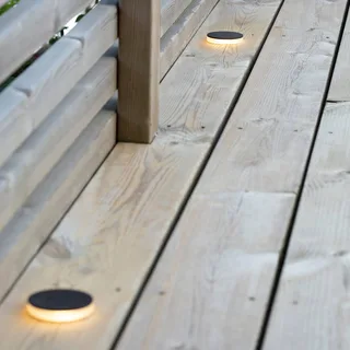 Garden 24 Decklight zwart 3W zijdelings Ø6cm by Markslöjd in Black, Mat – product photo 2 of 2