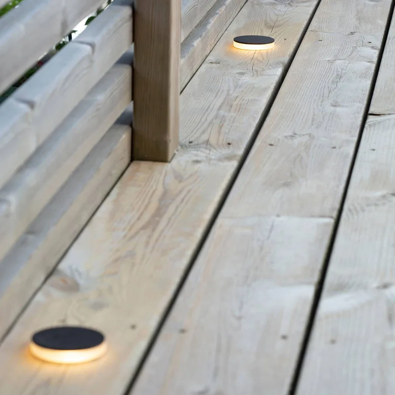 Garden 24 Decklight zwart 3W zijdelings Ø6cm by Markslöjd in Black, Mat – product photo 2 of 2