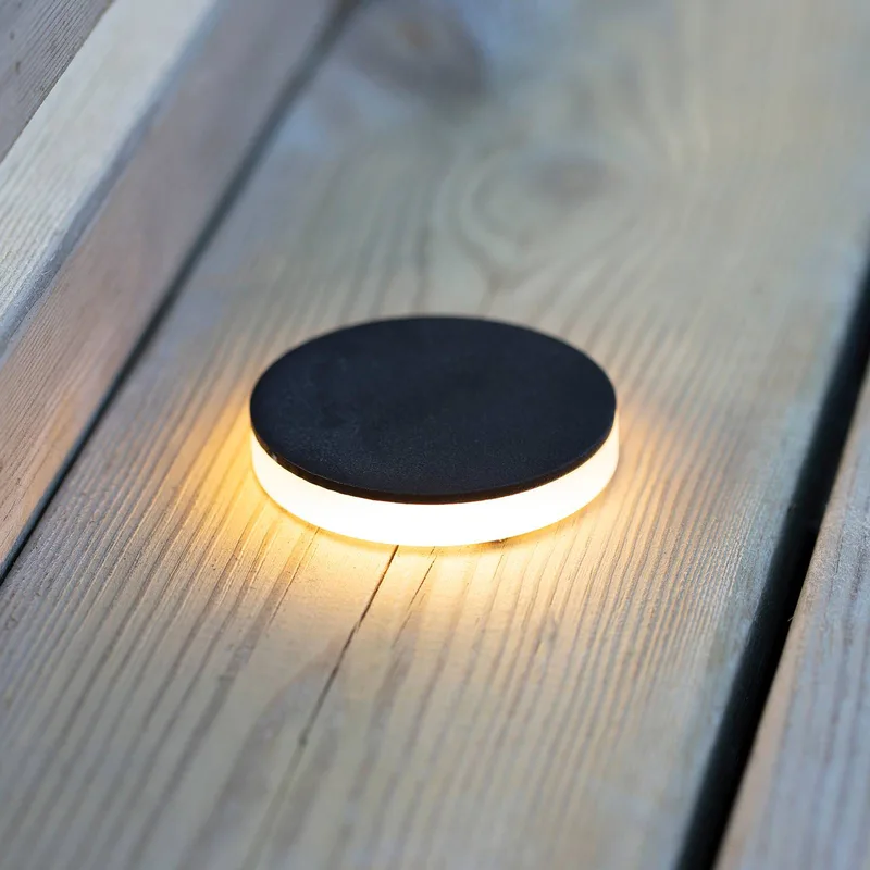 Garden 24 Decklight zwart 3W zijdelings Ø6cm by Markslöjd in Black, Mat – product photo 1 of 2