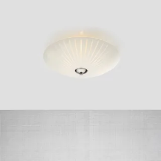 Glas-plafondlamp Cut, Ø 43 cm de Markslöjd en Blanc – photo produit 2 sur 2