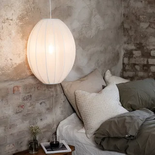 Pendelleuchte Florence, Ø 40 cm, Nylon von Markslöjd in Weiß – Produktfoto 2 von 3