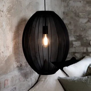 Pendelleuchte Florence, Ø 40 cm, Nylon von Markslöjd in Schwarz – Produktfoto 1 von 3