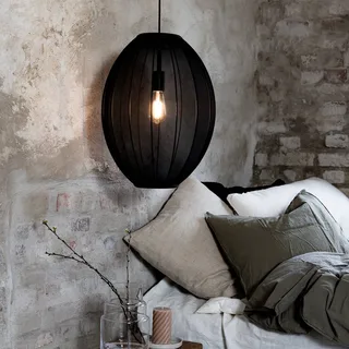 Pendelleuchte Florence, Ø 40 cm, Nylon von Markslöjd in Schwarz – Produktfoto 2 von 3