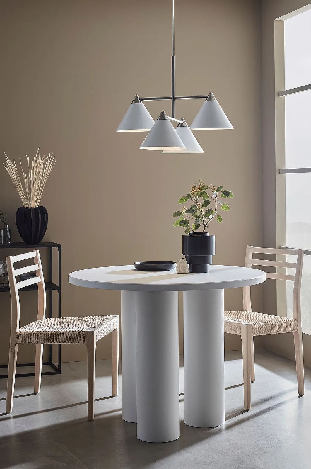 Hanglamp Klint van metaal 4-lamps van Markslöjd in Wit – productfoto 2 van 2