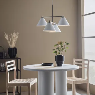 Hanglamp Klint van metaal 4-lamps van Markslöjd in Wit – productfoto 1 van 2