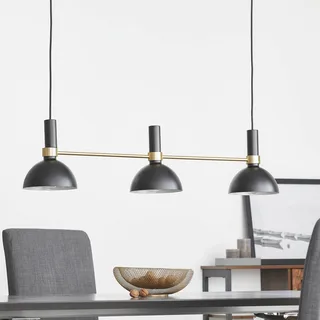 Larry 3 Suspension Black/Brushed Brass de Markslöjd en Noir, Laiton – photo produit 2 sur 5