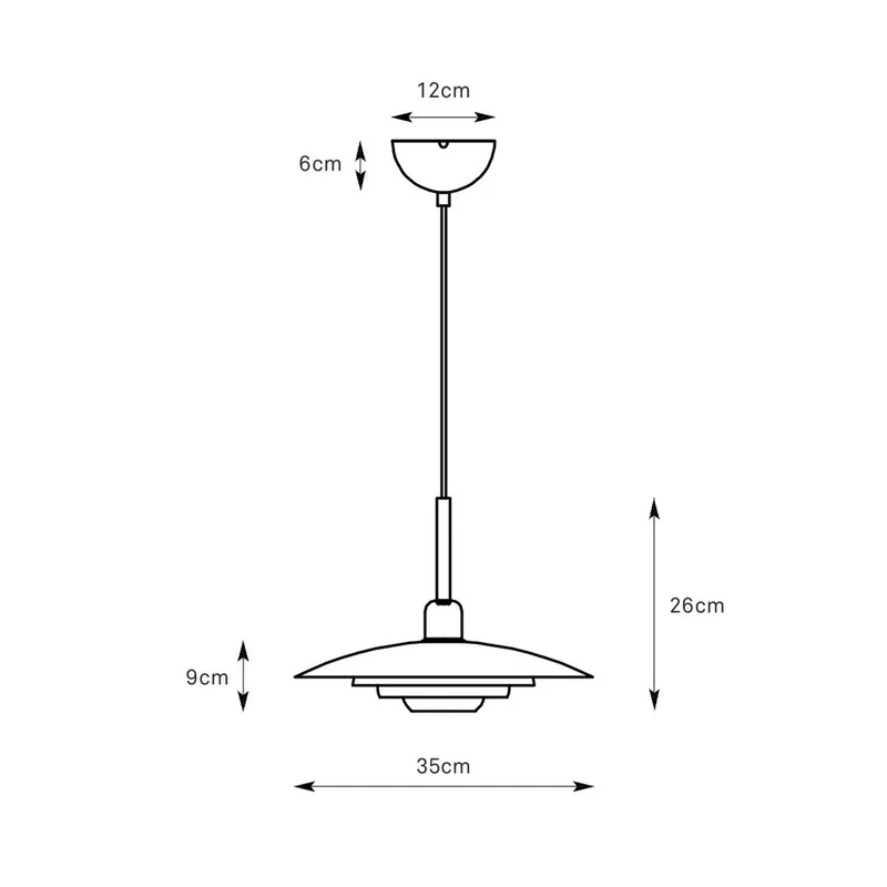 hanglamp Piny, Ø 35 cm, metaal, E27 de Markslöjd en Beige – photo produit 3 sur 3