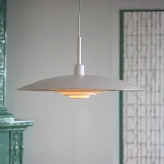 hanglamp Piny, Ø 57 cm, metaal, E27 de Markslöjd en Blanc – photo produit 1 sur 4