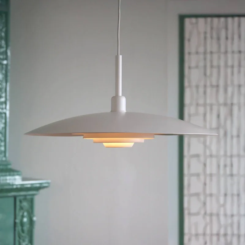 hanglamp Piny, Ø 57 cm, metaal, E27 de Markslöjd en Blanc – photo produit 1 sur 4