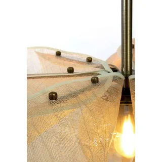 Pendel Styrka, Ø 75 cm, messing og beige, bananfiber fra Markslöjd i Beige, Amber, Antiek messing – produktbillede 1 af 4