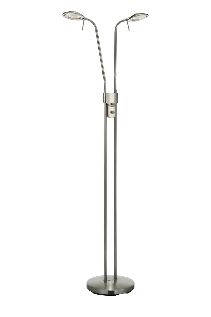 Hudson Stehlampe Stahl Doppelt by Markslöjd – product photo