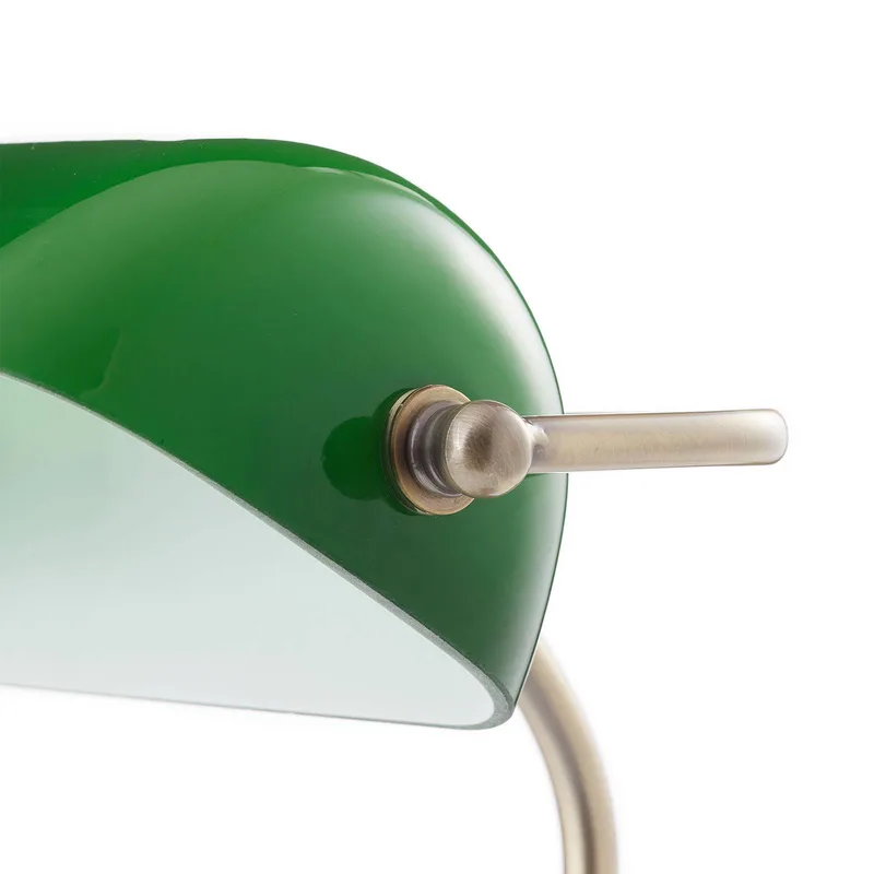 Tischleuchte Bankers Höhe 42 cm grün von Markslöjd in Antiek-messing, Grün – Produktfoto 5 von 5