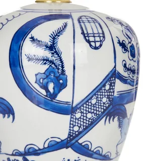 Tischleuchte Göteborg 32,5 cm von Markslöjd in Weiß, Blau, Gold – Produktfoto 4 von 5