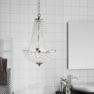 Kroonluchter Gränsö voor de badkamer, Ø 30 cm de Markslöjd en Chrome, Transparent – photo produit 3 sur 3