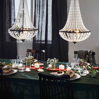 GRÄNSÖ lustre noir 40 cm de Markslöjd en Noir, Transparent – photo produit 3 sur 4
