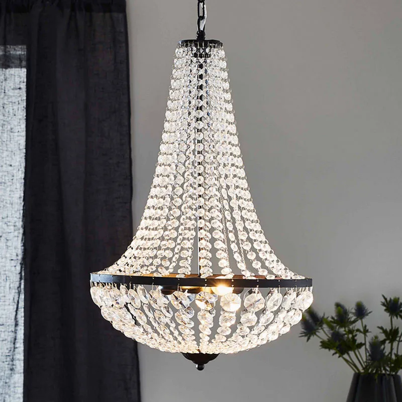GRÄNSÖ lustre noir 40 cm de Markslöjd en Noir, Transparent – photo produit 1 sur 4