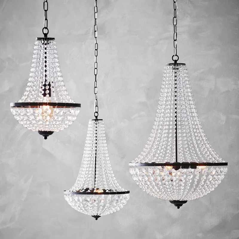 GRÄNSÖ lustre noir 50 cm de Markslöjd en Noir, Transparent – photo produit 4 sur 5