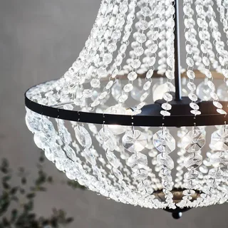 GRÄNSÖ lustre noir 50 cm de Markslöjd en Noir, Transparent – photo produit 3 sur 5