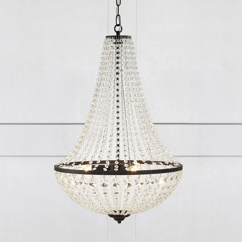GRÄNSÖ lustre noir 50 cm de Markslöjd en Noir, Transparent – photo produit 1 sur 5