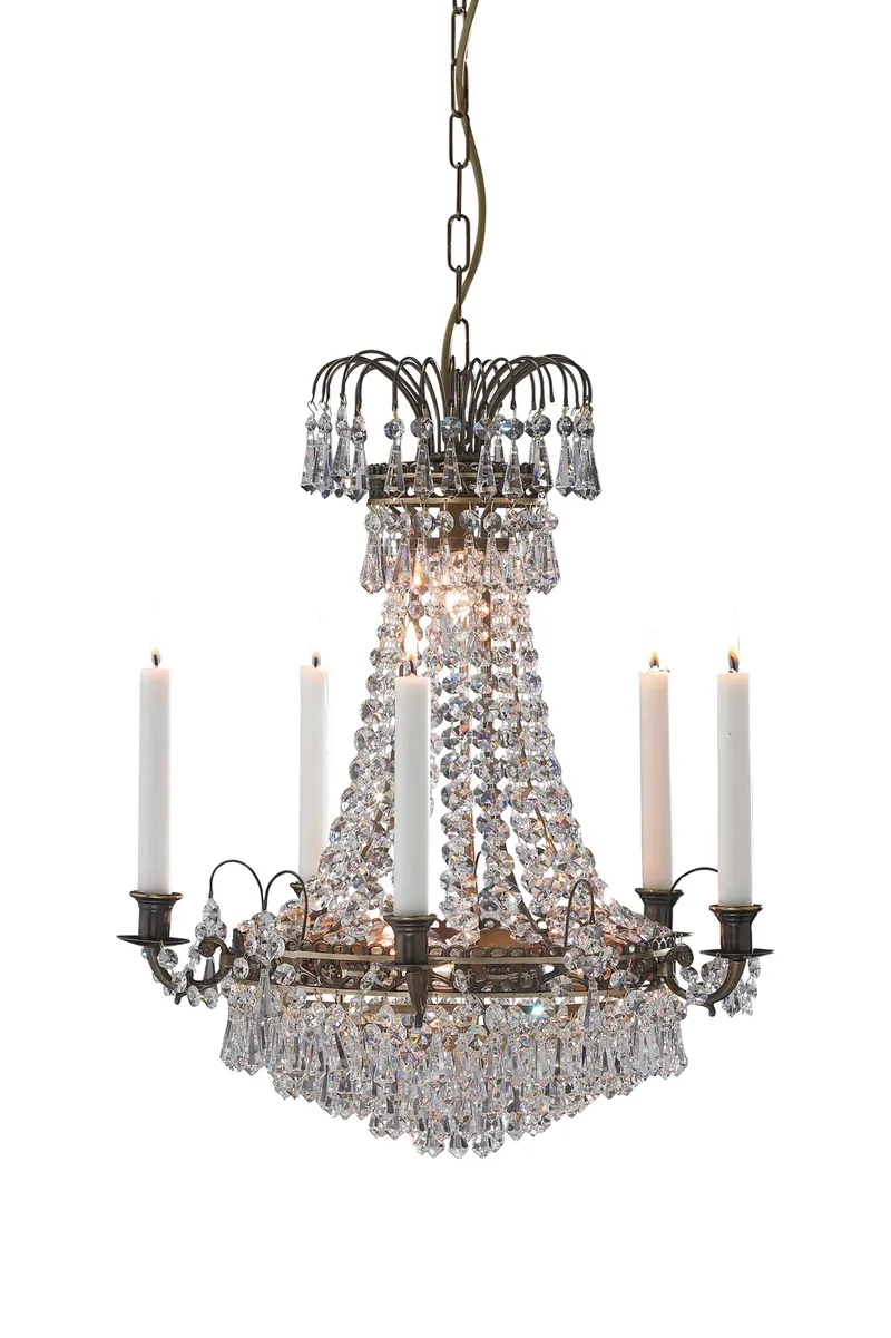 Läckö Kristall Kronleuchter Antik 48 cm by Markslöjd – product photo