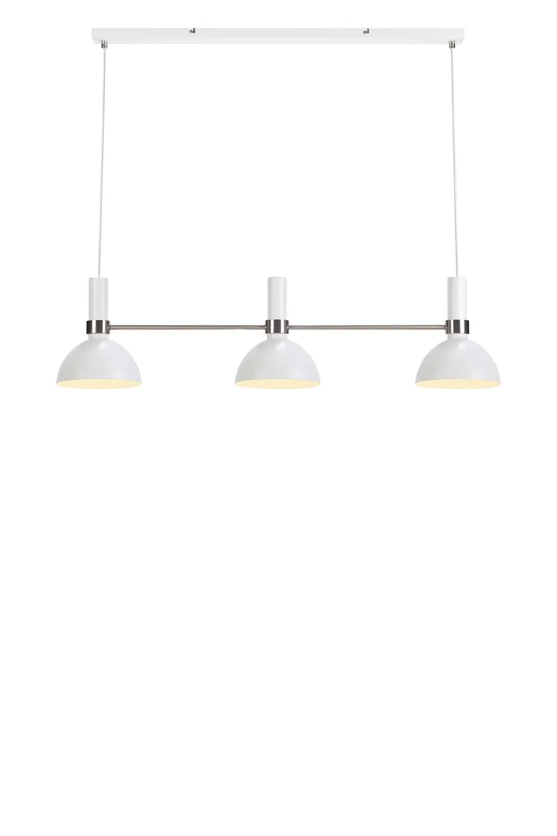 Larry Deckenlampe Weiß/Chrom Gerade de Markslöjd – photo produit