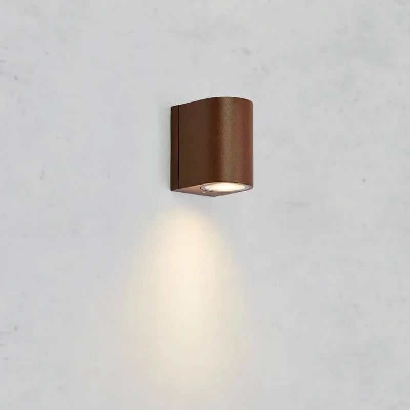 LED buiten wandlamp Alor, 1-lamp, IP65, dimbaar by Markslöjd in Brown – product photo