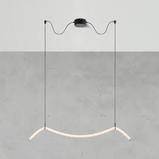 LED hanglamp Melt, zwart/wit, 112 cm lang by Markslöjd in White, Black – product photo 3 of 3