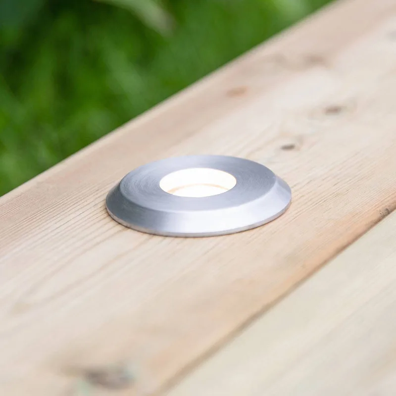 Garden 24 Bodenstrahler Alu 3W von Markslöjd in Schwarz, Silber – Produktfoto