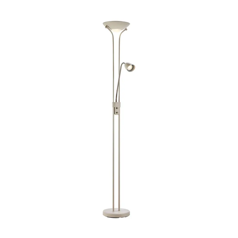 LED uplighter Modu, beige, leeslampje, hoogte 180 cm, dimbaar. fra Markslöjd i Sort, Gennemsigtig – produktbillede