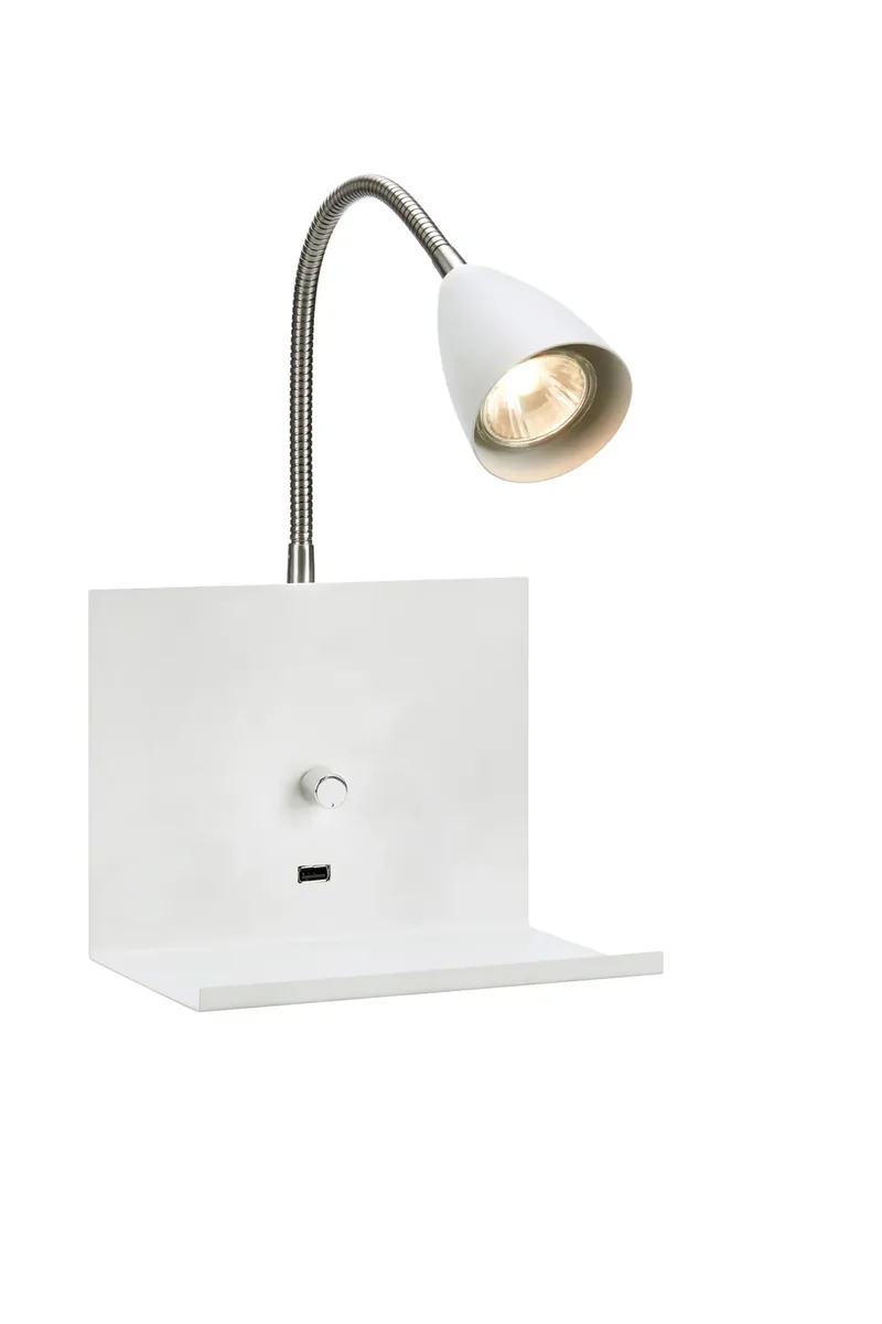 Logi Nachttischlampe Weiß de Markslöjd – photo produit
