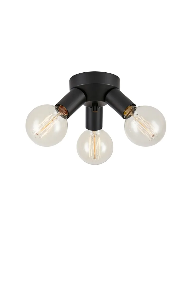 Mazzo Deckenlampe Schwarz 3 Lampen von Markslöjd – Produktfoto