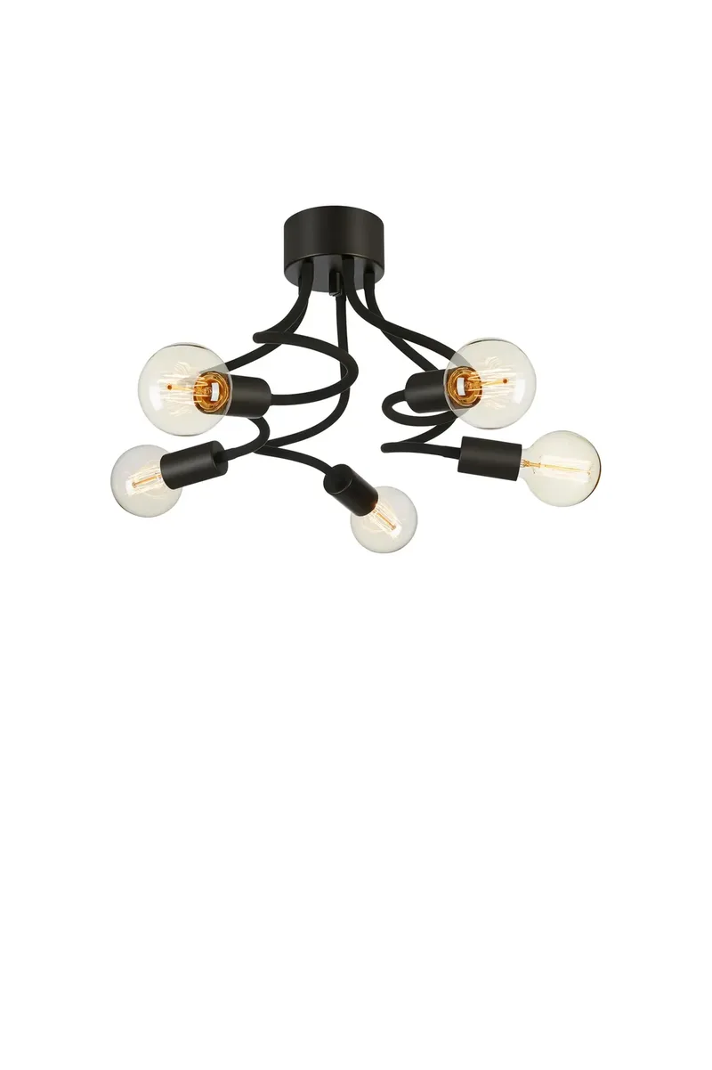 Medusa Deckenlampe Schwarz 5 Lampen by Markslöjd – product photo
