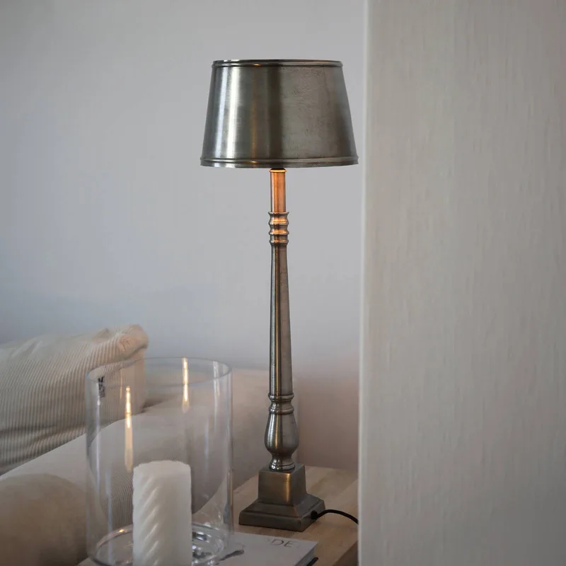 Metallo Tischlampe Silber von Markslöjd in Antiek zilver – Produktfoto