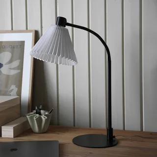 Mira tafellamp, zwart/wit, ijzer/stof, hoogte 59 cm de Markslöjd en Noir, Blanc – photo produit 3 sur 5