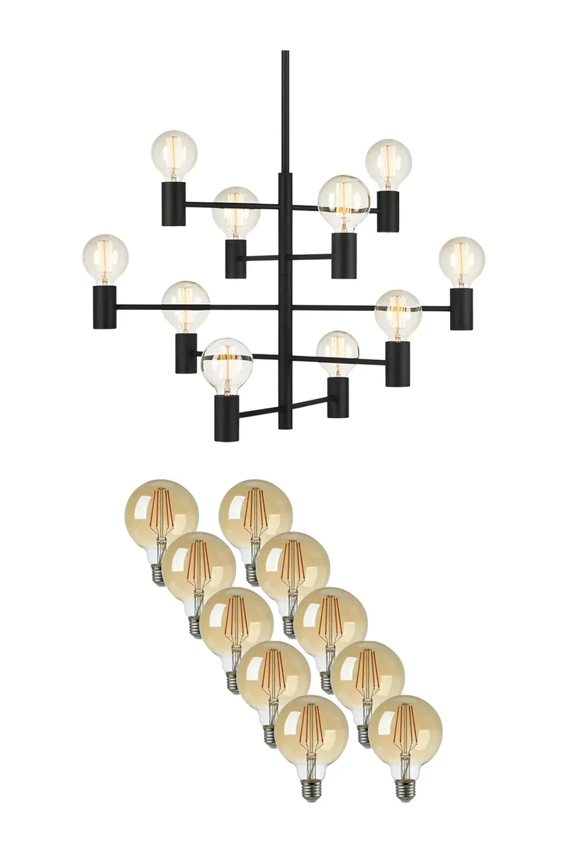 Paris Deckenlampe Schwarz + Leuchtmittel de Markslöjd – photo produit