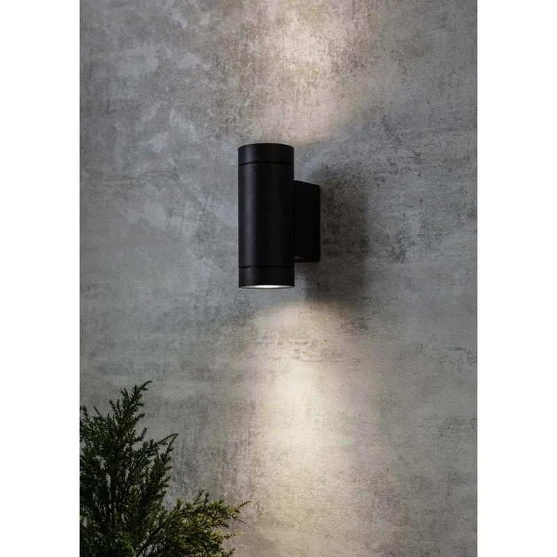 Pipe 2 Buiten Wandlamp IP44 Black de Markslöjd – photo produit
