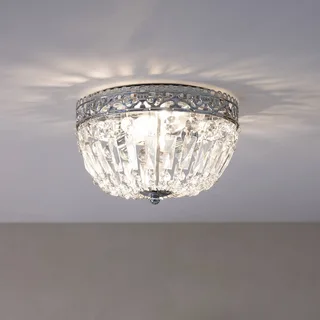 Plafonnier Etienne, cristaux de verre, Ø 25cm, chromé de Markslöjd en Chrome, Helder – photo produit 1 sur 2