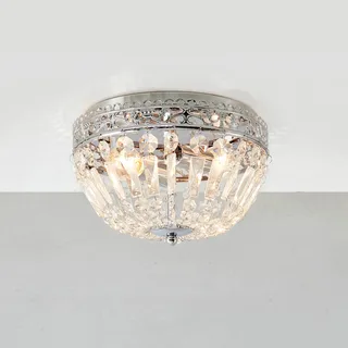 Plafonnier Etienne, cristaux de verre, Ø 25cm, chromé de Markslöjd en Chrome, Helder – photo produit 2 sur 2