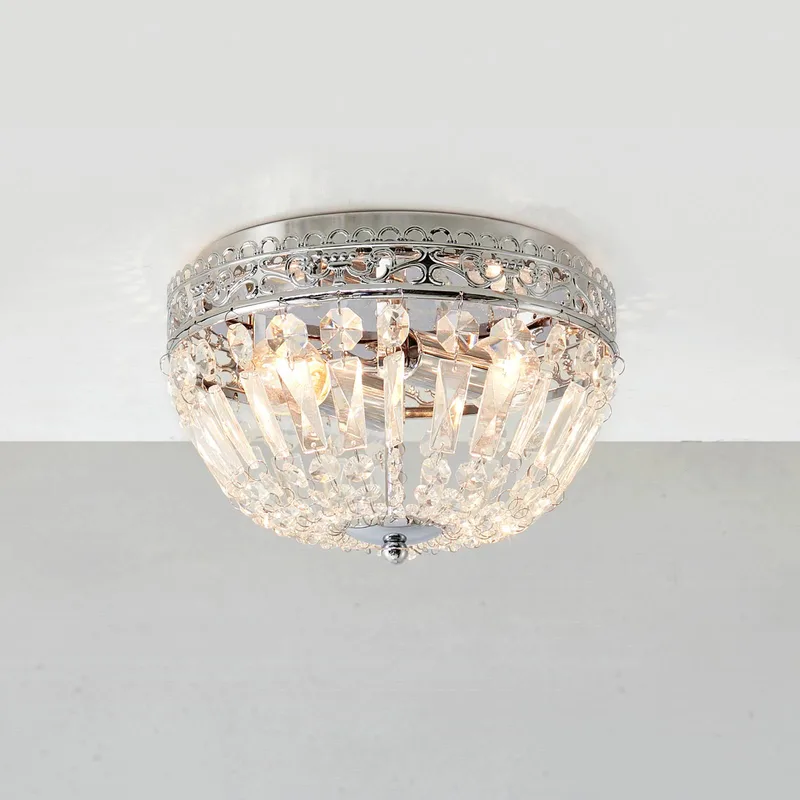 Plafonnier Etienne, cristaux de verre, Ø 25cm, chromé de Markslöjd en Chrome, Helder – photo produit 2 sur 2