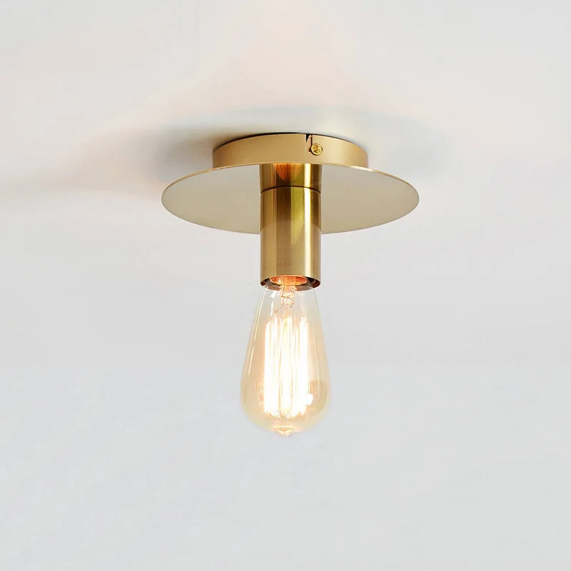 Plafondlamp Piatto fittinglamp E27 van Markslöjd in Messing – productfoto