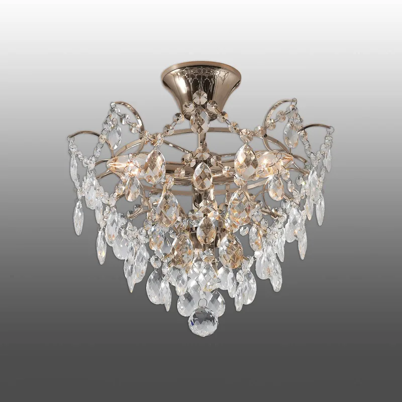 Rosendal loftlampe Ø 36 cm guld fra Markslöjd i Gennemsigtig, Guld – produktbillede