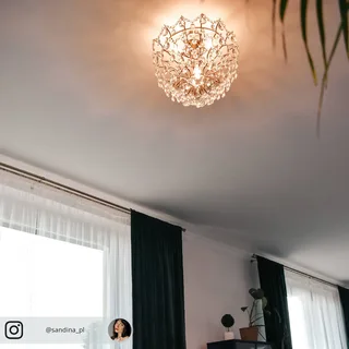 Plafondlamp Rosendal Ø 48 cm goud van Markslöjd in Duidelijk – productfoto 1 van 2