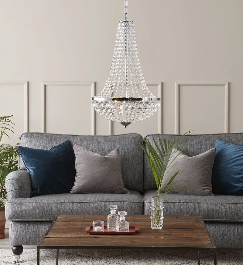 Lustre Gränsö von Markslöjd in Chrom – Produktfoto