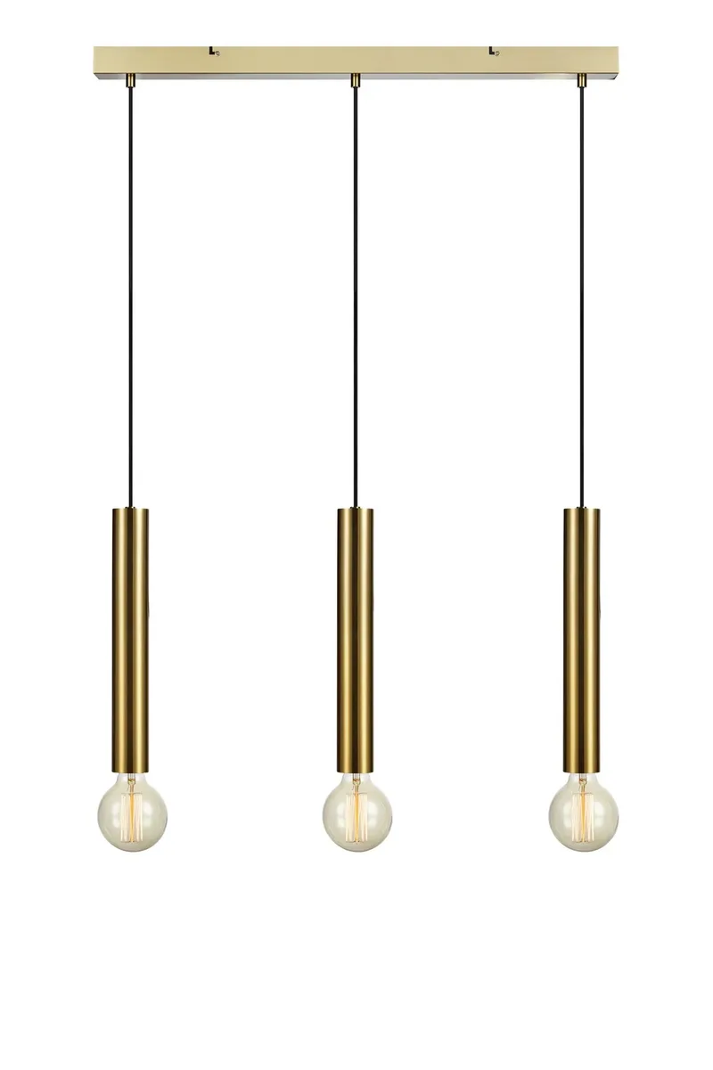Sencillo Deckenlampe Messing 3 Lampen de Markslöjd – photo produit