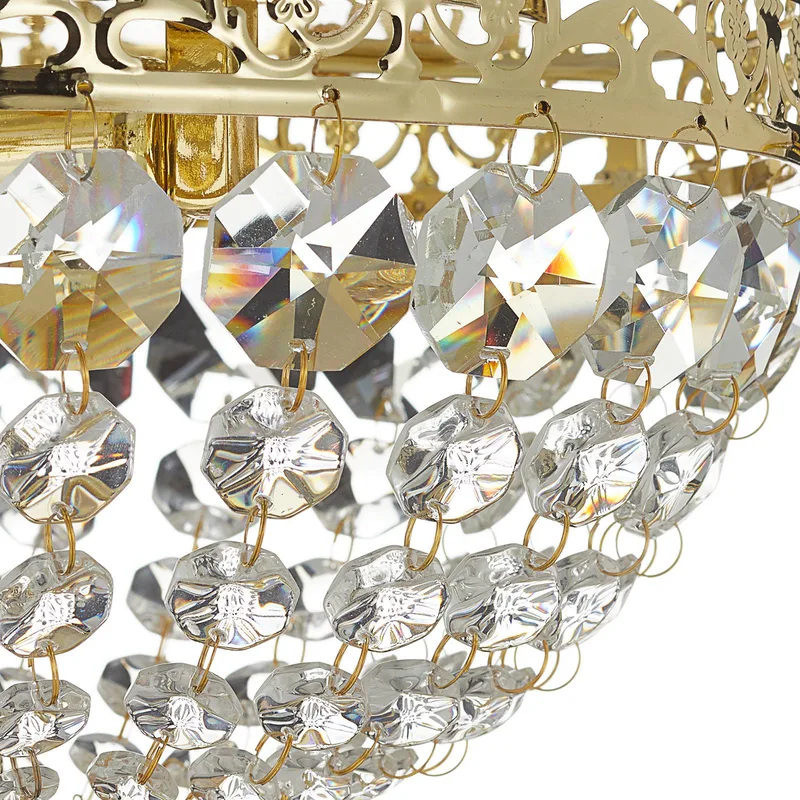 Sprankelende plafondlamp Saxholm de Markslöjd en Or, Helder – photo produit 5 sur 5