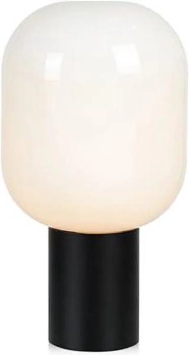 Brooklyn Tischlampe Schwarz/Weiß 44 cm von Markslöjd in Zwarte voet – Produktfoto