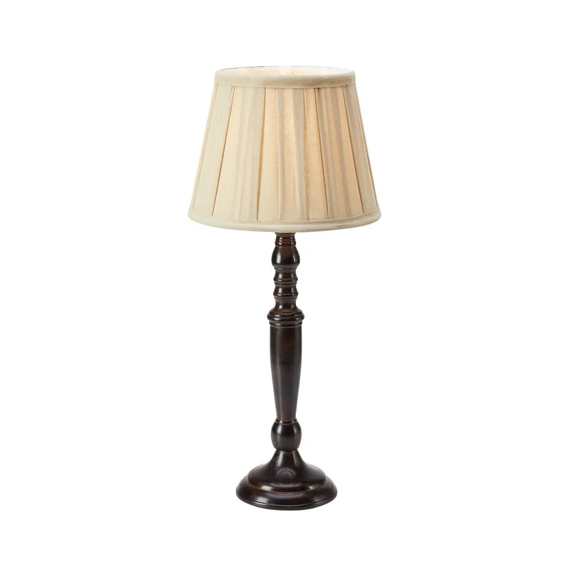 Tafellamp Chocolat, hoogte 46 cm, beige/bruin, metaal/stof fra Markslöjd i Beige, Brun – produktbillede